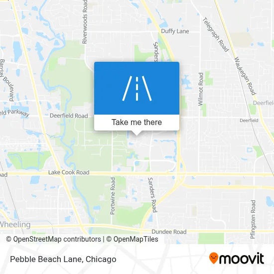 Pebble Beach Lane map