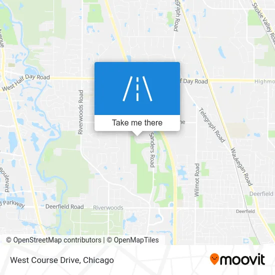 West Course Drive map