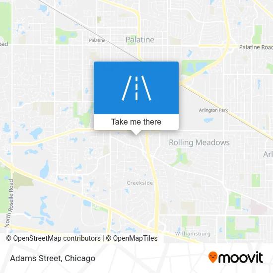 Adams Street map