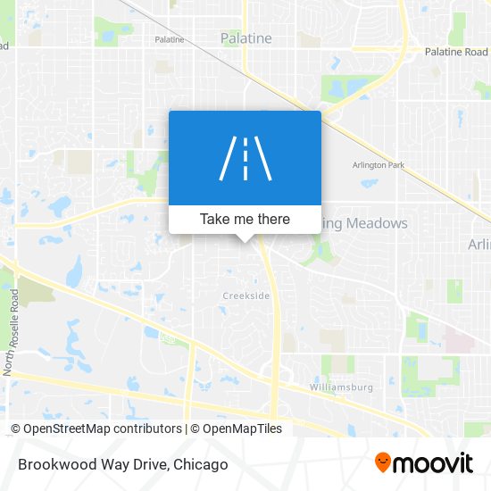 Brookwood Way Drive map