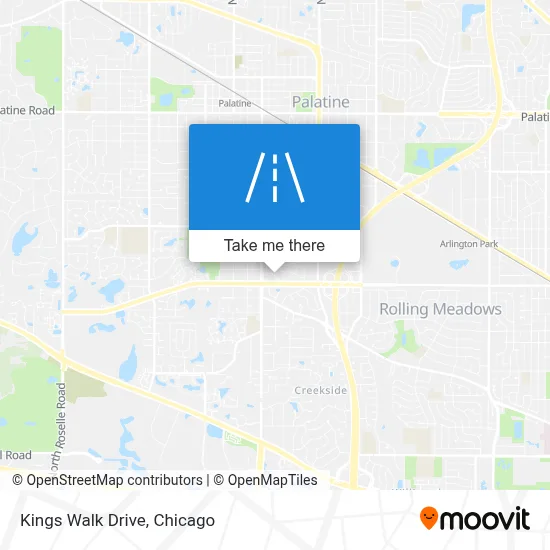 Kings Walk Drive map