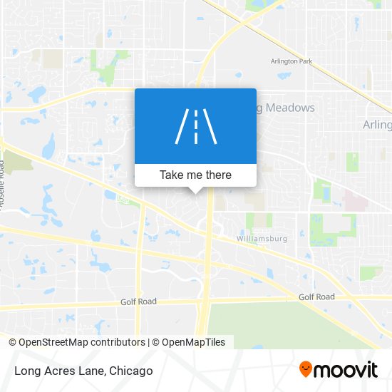 Long Acres Lane map