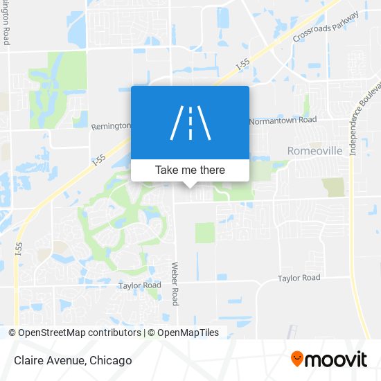 Claire Avenue map