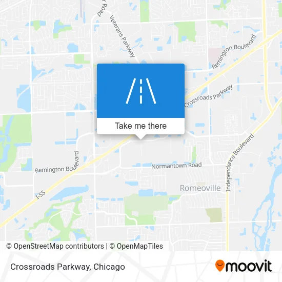 Crossroads Parkway map
