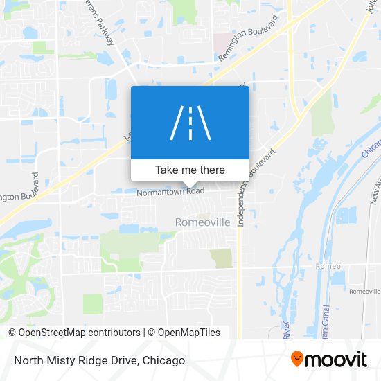 Mapa de North Misty Ridge Drive