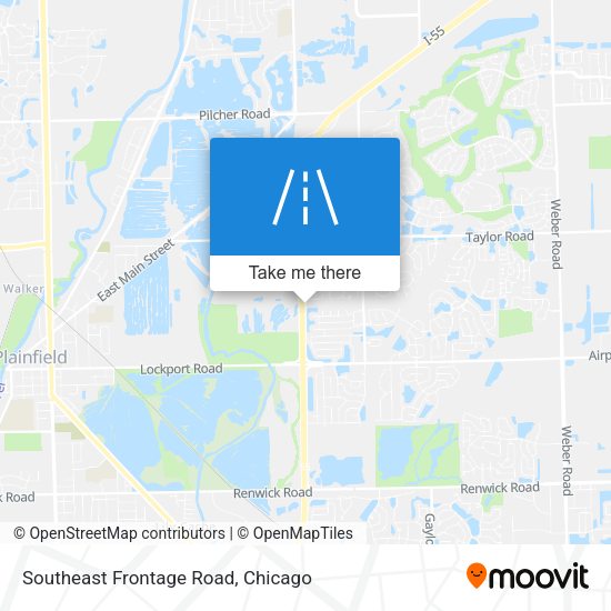 Southeast Frontage Road map
