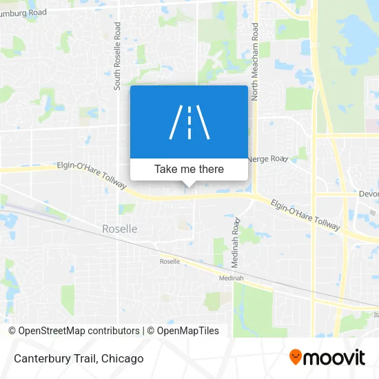 Canterbury Trail map