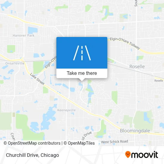 Churchill Drive map