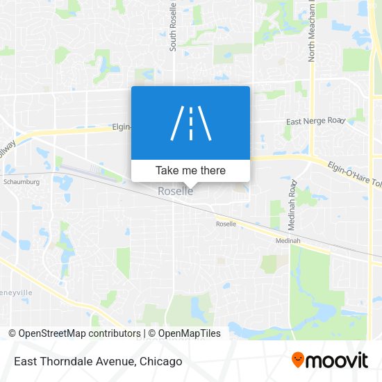 East Thorndale Avenue map