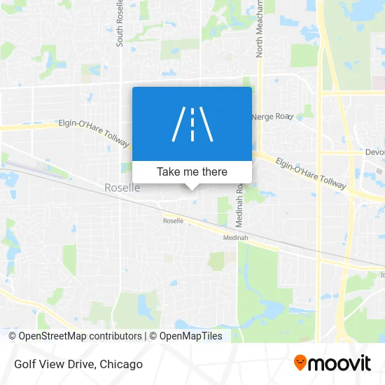 Golf View Drive map