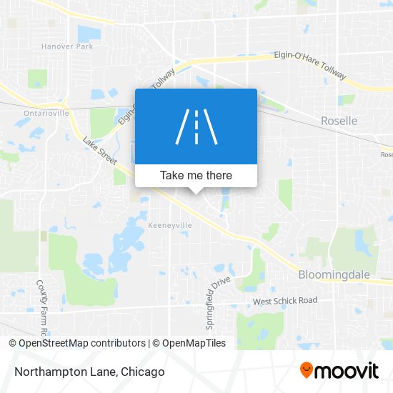 Northampton Lane map