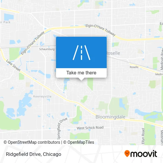 Ridgefield Drive map