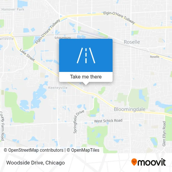 Woodside Drive map