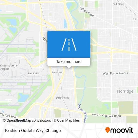 Fashion Outlets Way map