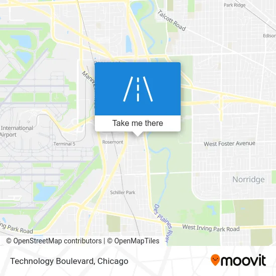 Technology Boulevard map