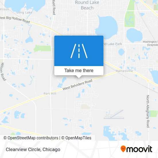 Clearview Circle map