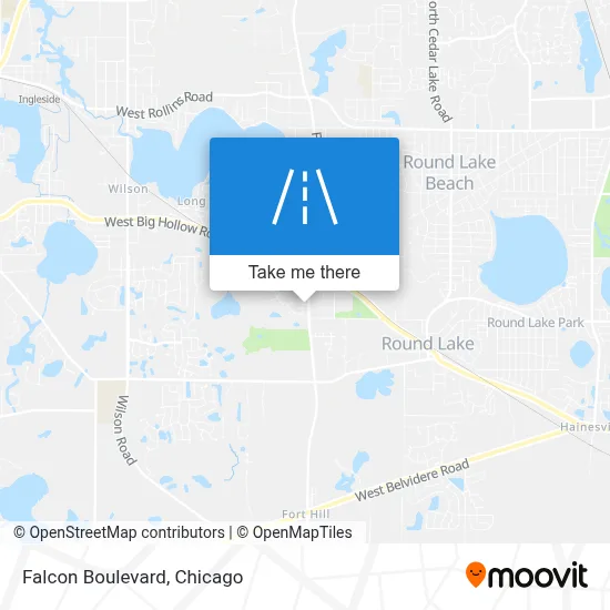 Falcon Boulevard map