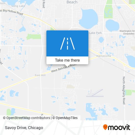 Savoy Drive map