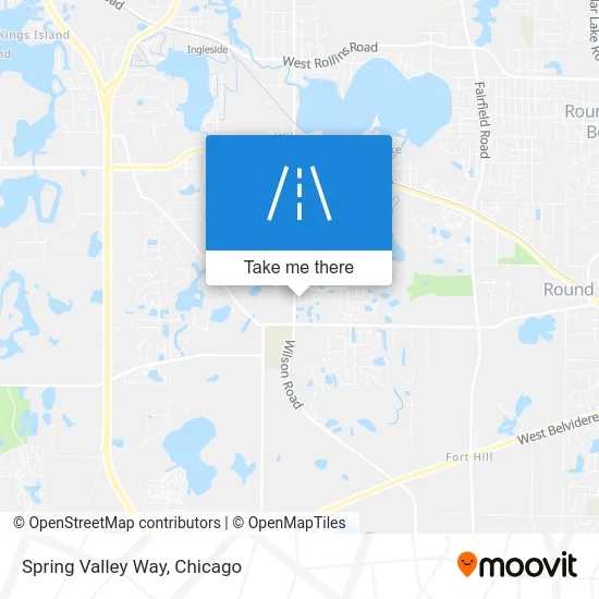 Spring Valley Way map