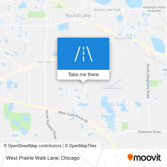 West Prairie Walk Lane map
