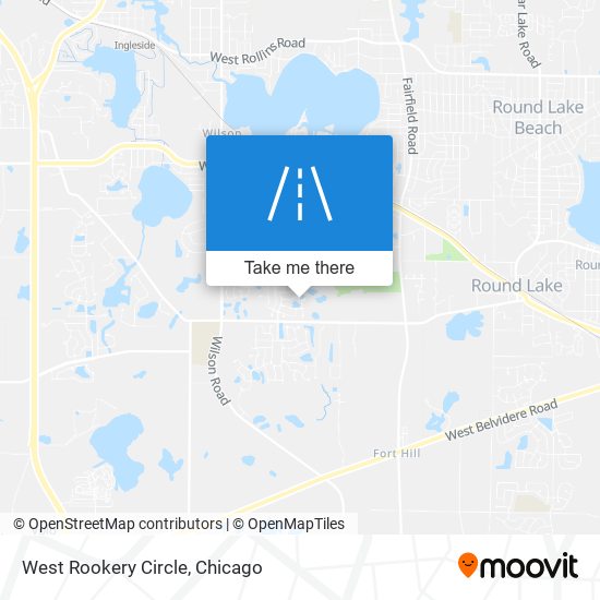 West Rookery Circle map