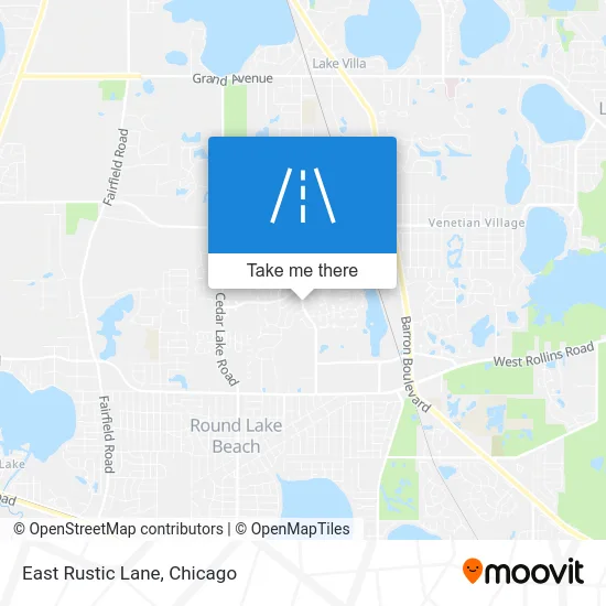 East Rustic Lane map