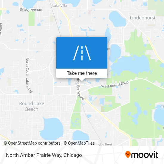 North Amber Prairie Way map