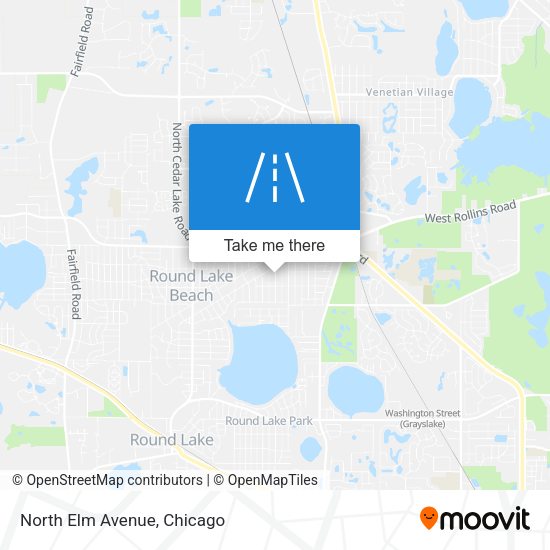 Mapa de North Elm Avenue