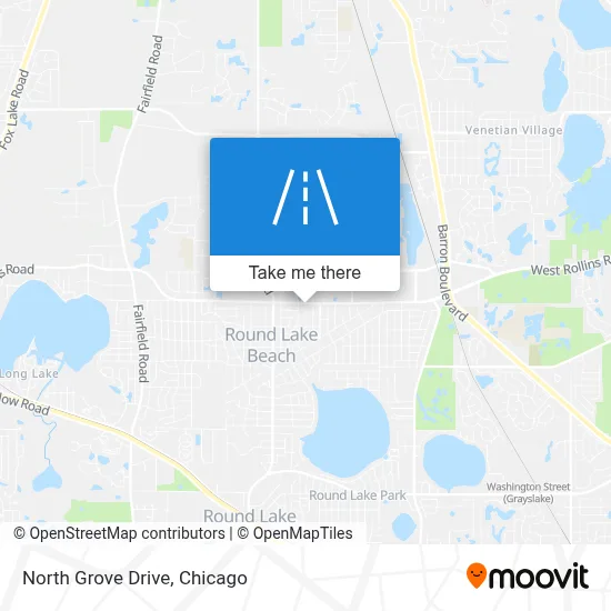 North Grove Drive map