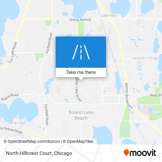 North Hillcrest Court map