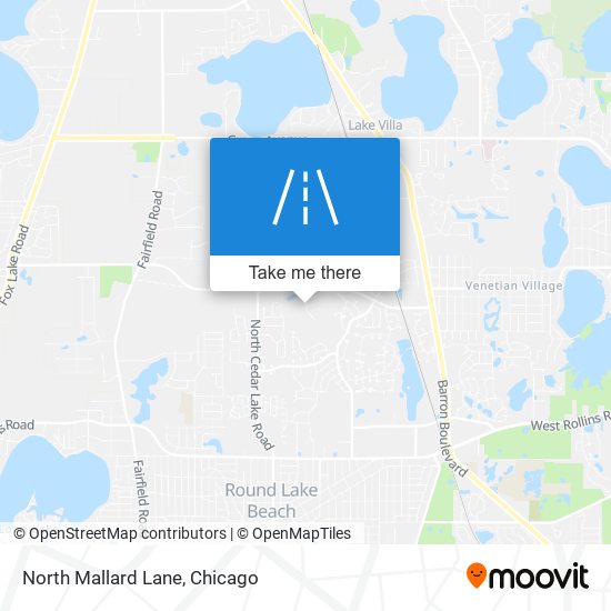 North Mallard Lane map