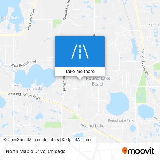 North Maple Drive map