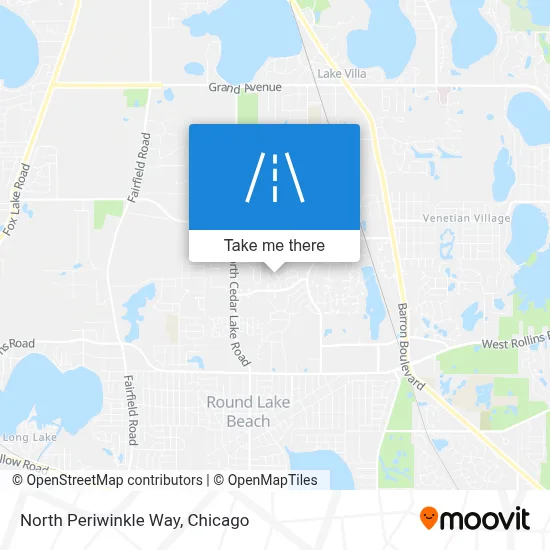 North Periwinkle Way map