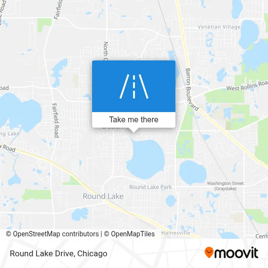Round Lake Drive map