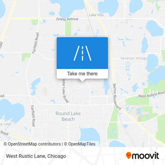 West Rustic Lane map