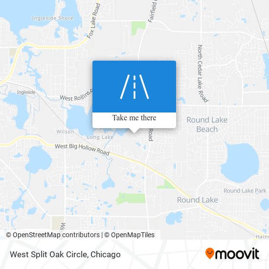 West Split Oak Circle map