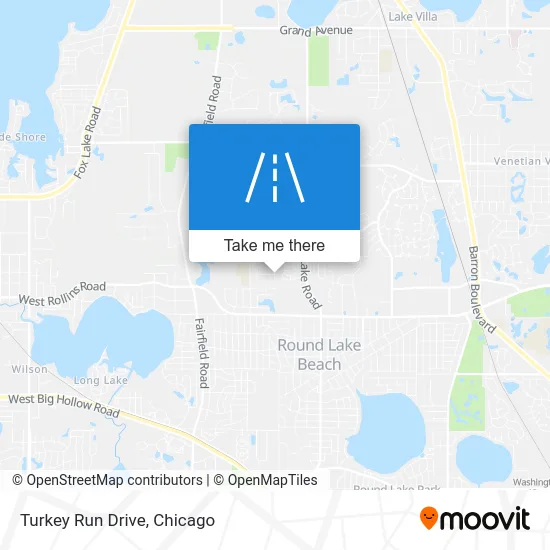 Turkey Run Drive map