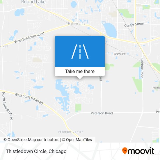 Thistledown Circle map