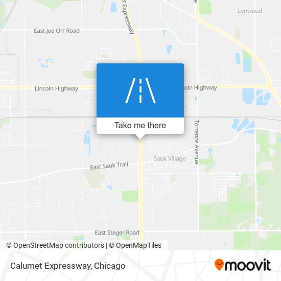 Calumet Expressway map