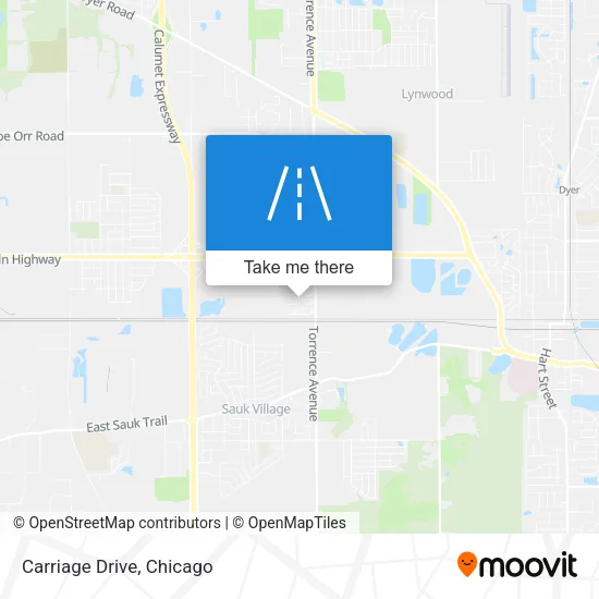 Carriage Drive map