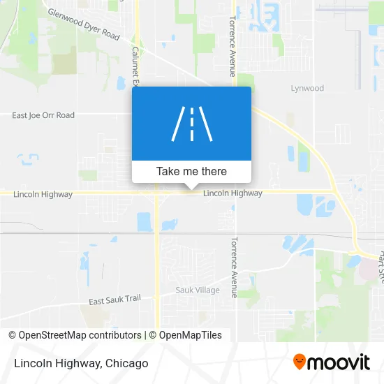 Lincoln Highway map