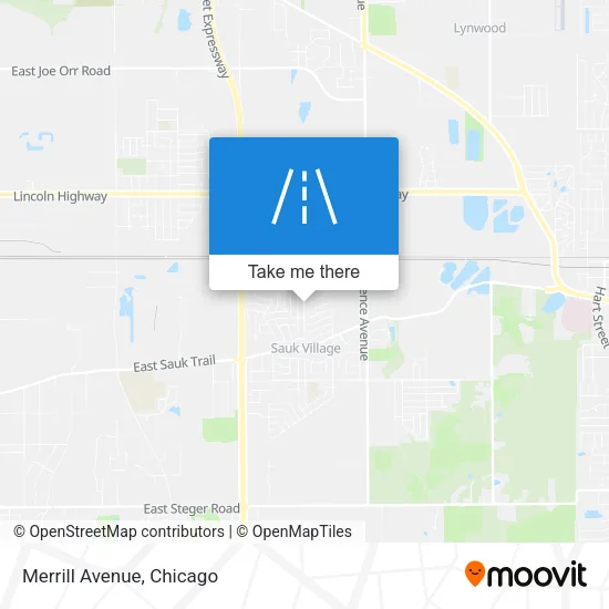 Mapa de Merrill Avenue