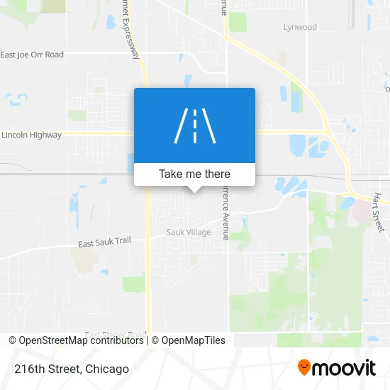 216th Street map