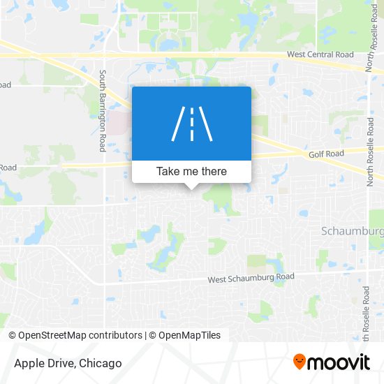 Apple Drive map