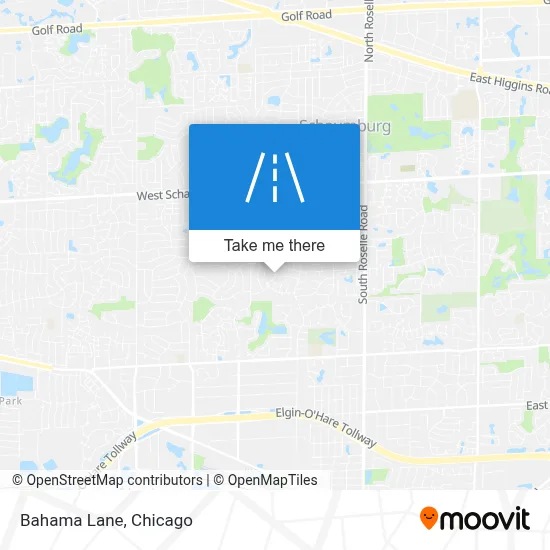 Bahama Lane map