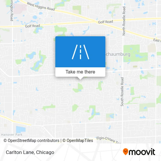 Carlton Lane map
