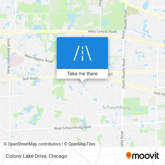 Colony Lake Drive map