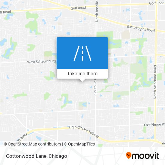 Cottonwood Lane map