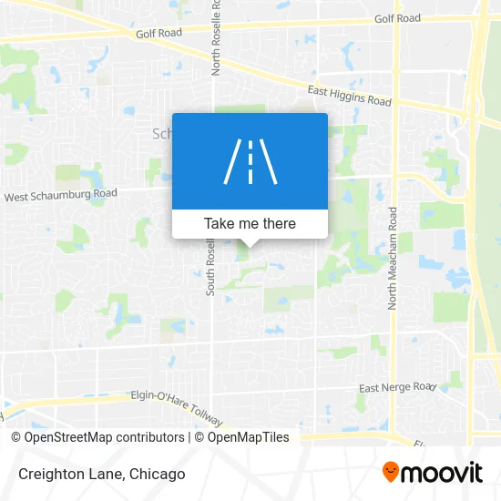 Creighton Lane map