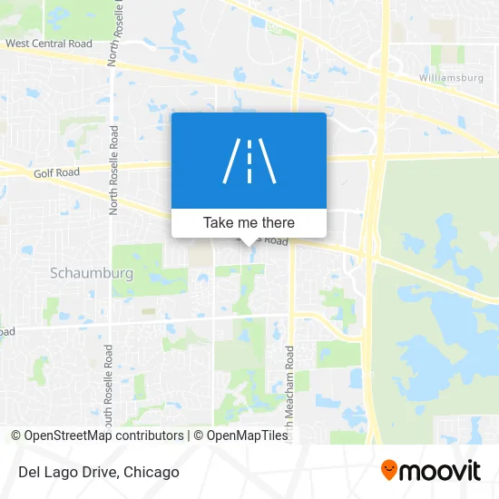 Del Lago Drive map